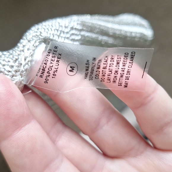 Chic Metallic Cardigan Sweater Size M - Picture 11 of 13